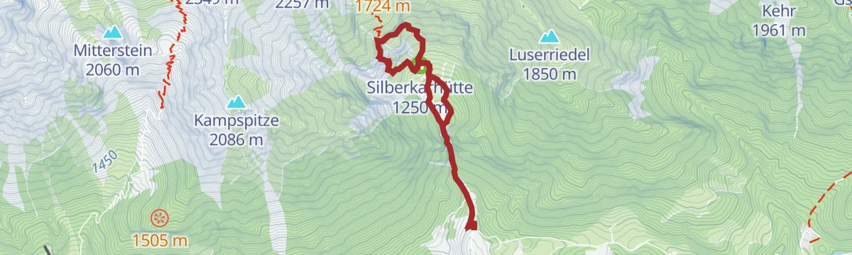 Route map: Siega Klettersteig